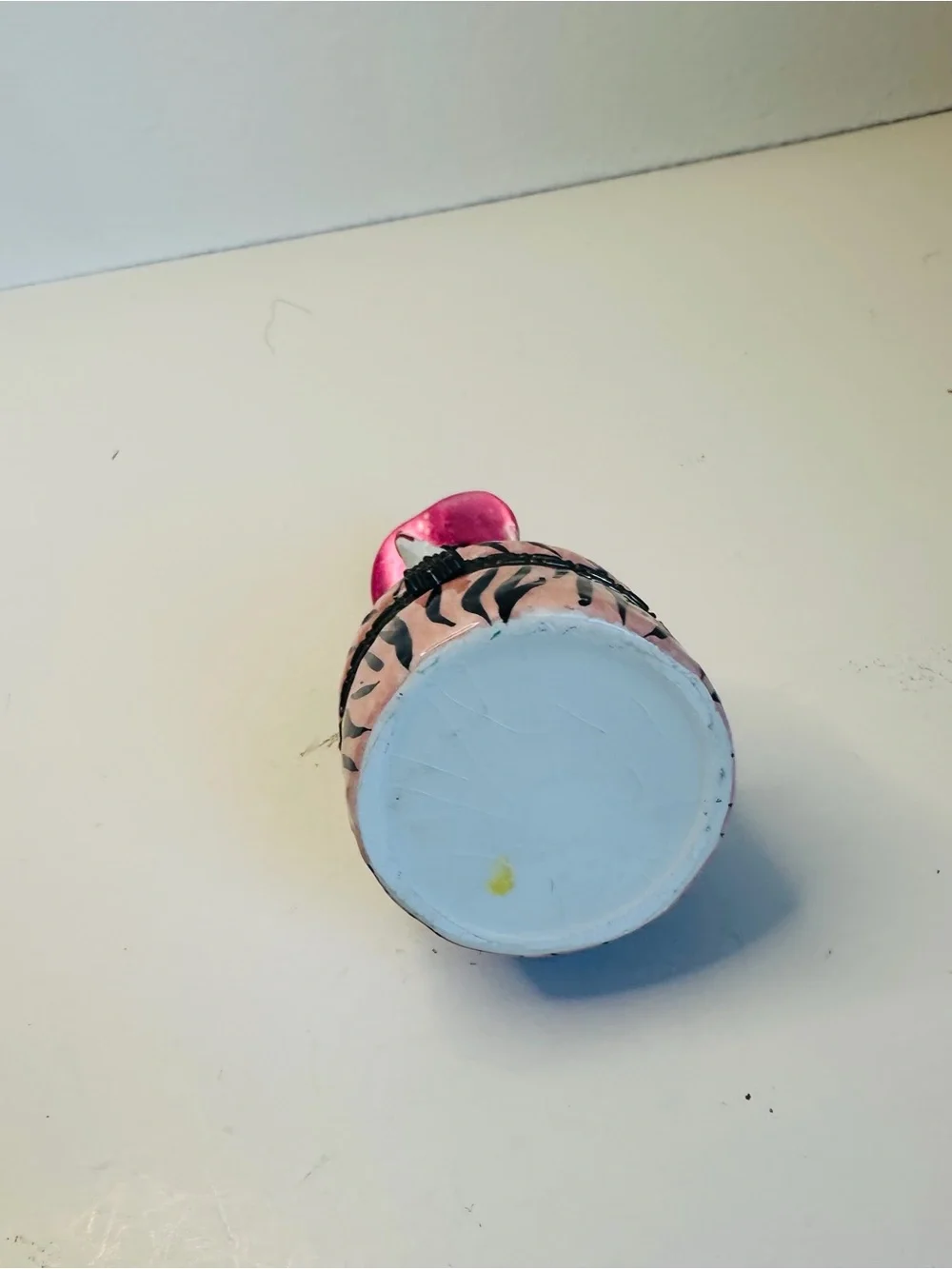 Pink Black Poodle Trinket Box
